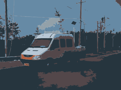 Full On Weird Truck Caochangdi clipart