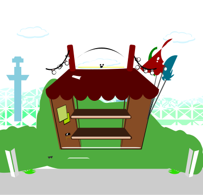 Fun fair's shop clipart