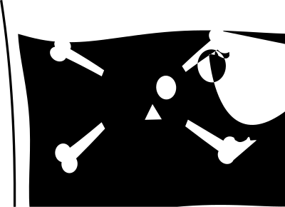 Fun Pirate Flag clipart