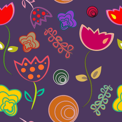 Funky Floral Pattern clipart