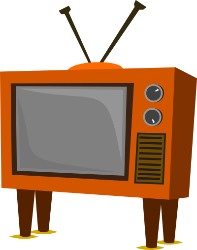 Funky Old TV clipart