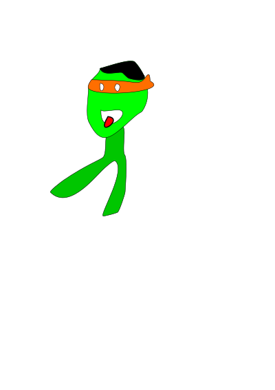 Funny Animated Dancing Character - Frame 3 clipart