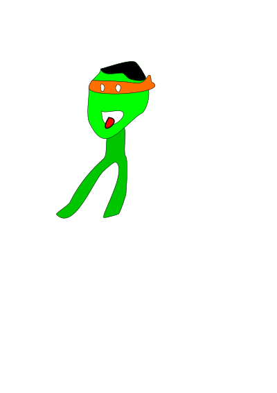Funny Animated Dancing Character - Frame 4 clipart