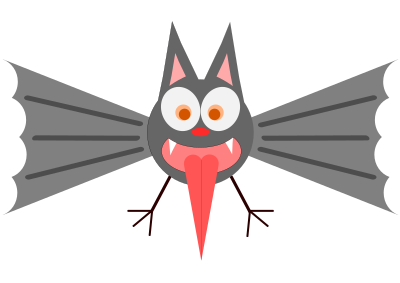 Funny Bat clipart