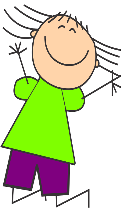 Funny cartoon boy 2 clipart
