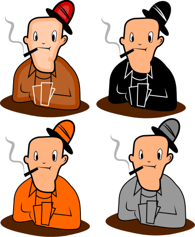 Funny cartoon character clipart