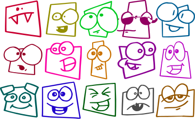 Funny Faces clipart