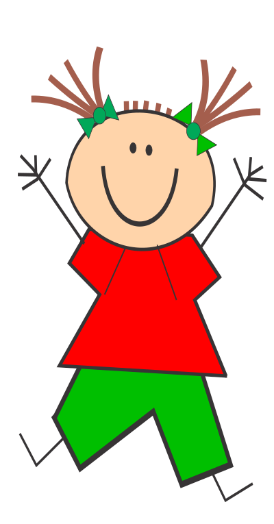 Funny girl clipart