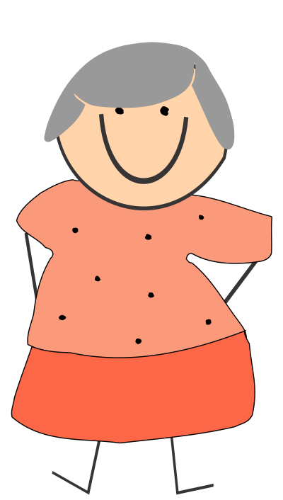 Funny grandmother clipart