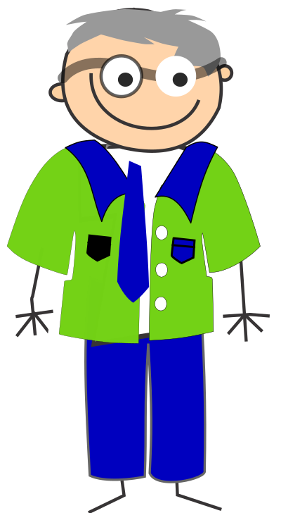 Funny grandpa clipart
