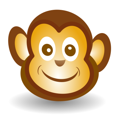 Funny Monkey Face clipart