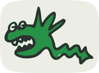 Funny monster clipart