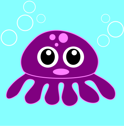 Funny octopus clipart