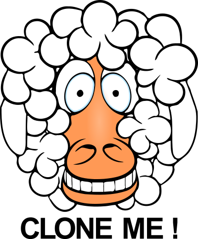 Funny sheep clipart