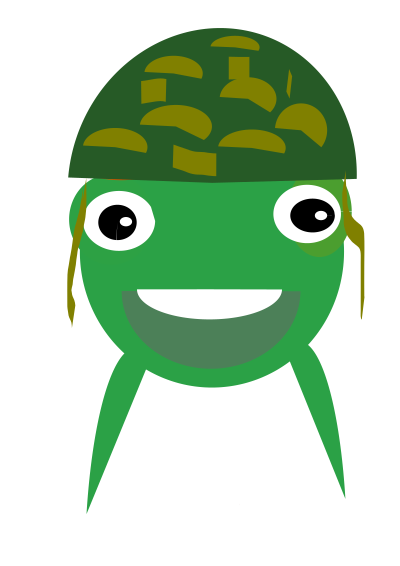 Funny soldier clipart