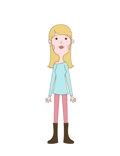 Funny woman clipart