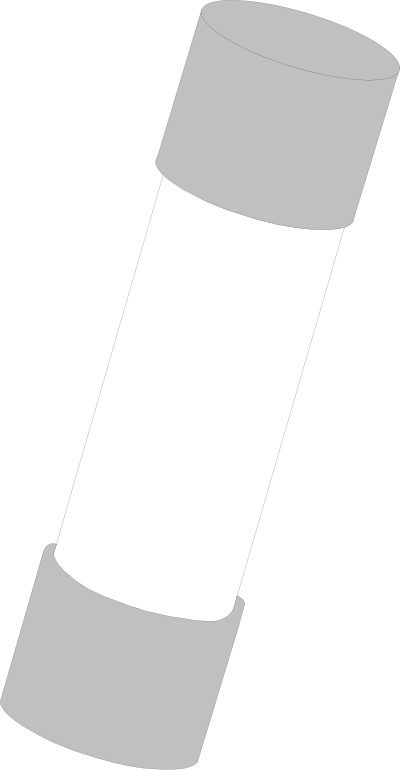Fuse 5 mm x 20 mm Electric clipart