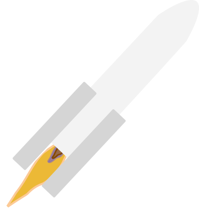 Fusée en vol clipart