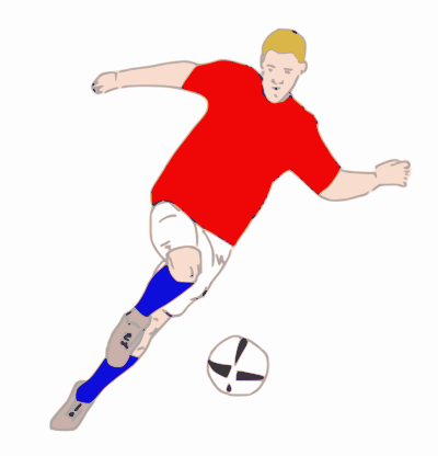 Fussballspieler clipart
