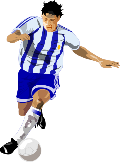 Futbolista (soccer player) clipart