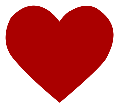 Fuzzy heart clipart