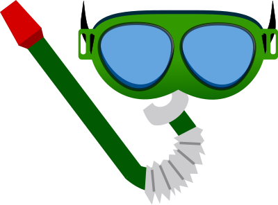 Gafas de bucear - Diving mask clipart