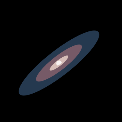 Galaxy in space clipart