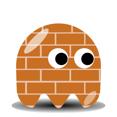 Game baddie: Bricky clipart