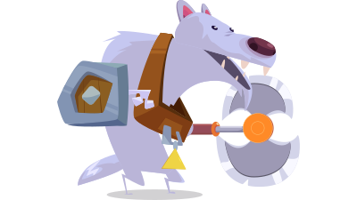 Game characters (Wolf) clipart