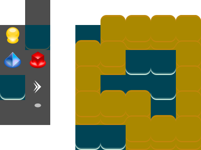Game graphics - vector tile map - stunning clipart