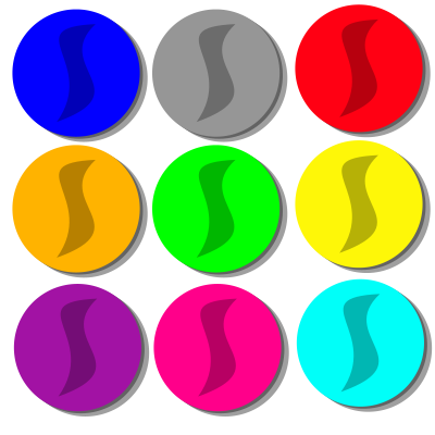 Game marbles - dots clipart