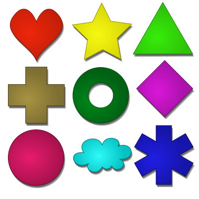 Game marbles - shapes clipart