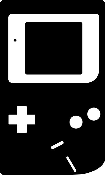 Gameboy silhouette clipart