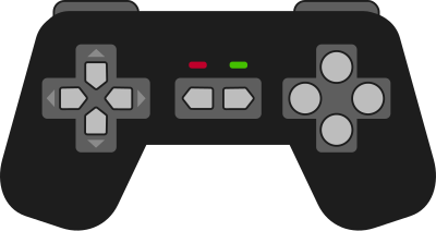 Gamepad Black clipart