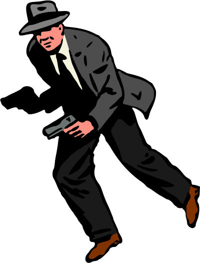Gangster in Colour clipart