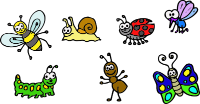 Garden animals clipart