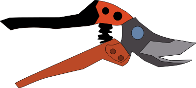 Garden scissors clipart