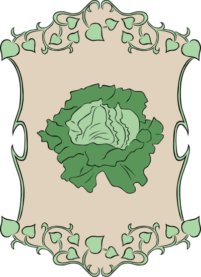 Garden Sign Lettuce clipart