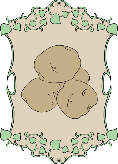 Garden Sign Potatos clipart