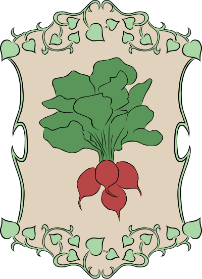 Garden Sign Radish clipart