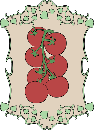 Garden Sign Tiny Tomatos clipart