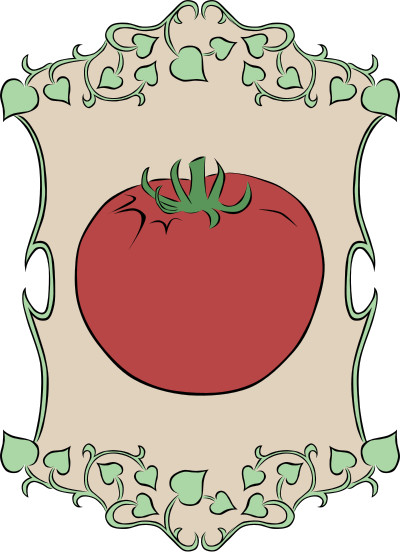 Garden Sign Tomato clipart