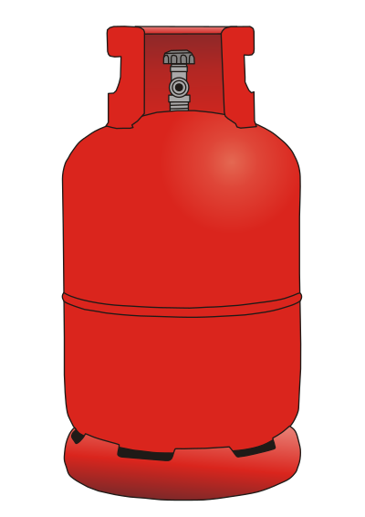 Gas bottle 12 kg clipart