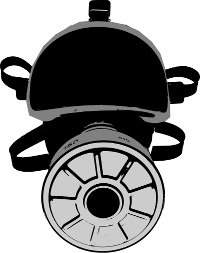 Gas mask CIA clipart