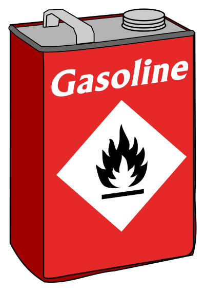 Gasoline / petrol / fuel can clipart