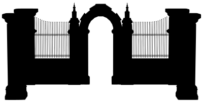 Gate Silhouette 3 clipart