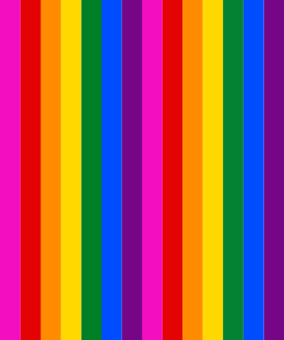 Gay pride pink rainbow in vertical stripes clipart