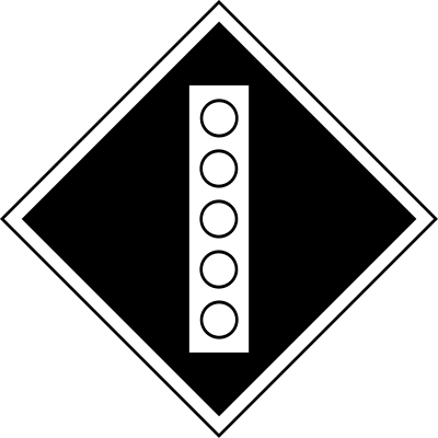 (GD-15) sign "Permanent sign - Raise the pantograph on the electric" clipart