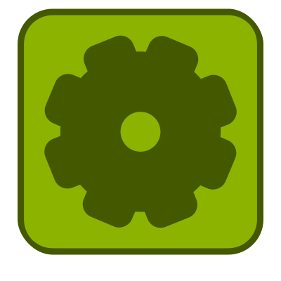 Gear emblem clipart