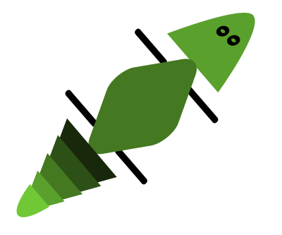 Gecko in green clipart